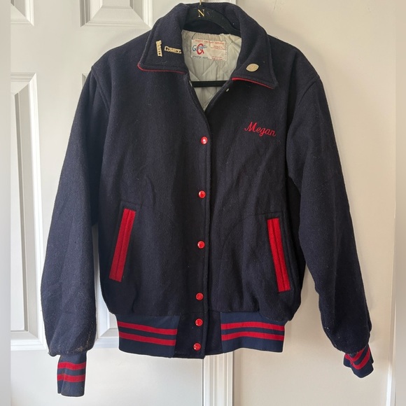Vintage High School Varsity Bomber Jacket - Picture 2 of 10